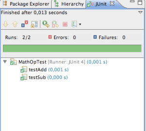 JUnit passing test